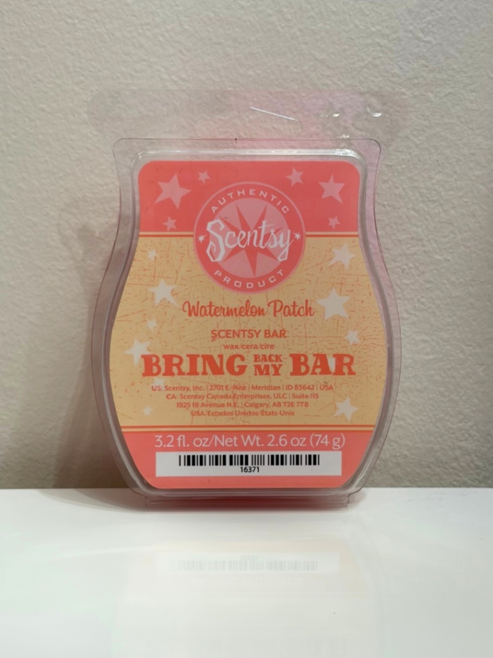 Scentsy Watermelon Patch Wax Bar